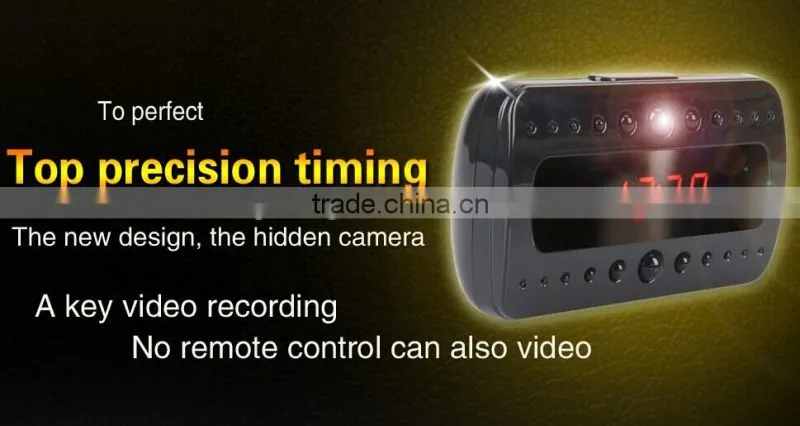 5 million CMOS Full HD mini alarm clock camera