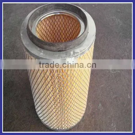 Low resistance polyester fiber materials air separator element