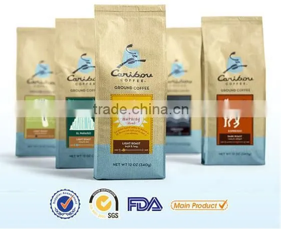 coffee bags with valve wholesale packaging bag