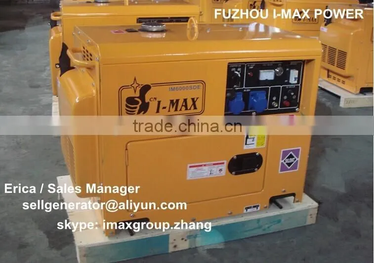 Fuzhou I-MAX 7.5kva silent diesel generator