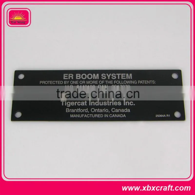 custom metal label signs,thin machine metal label