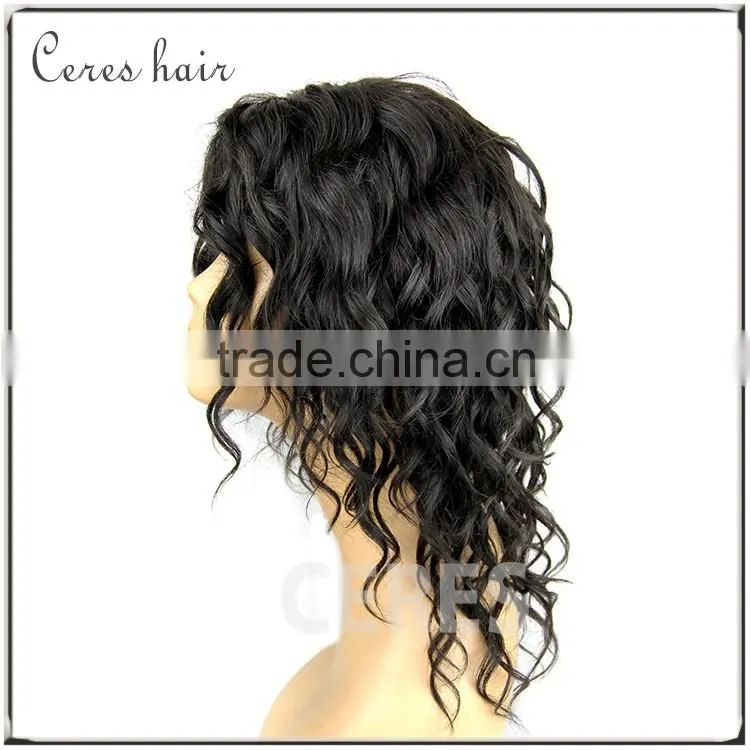 11inch kinky curly wig lace front virgin remy mink brazilian hair wig for black women
