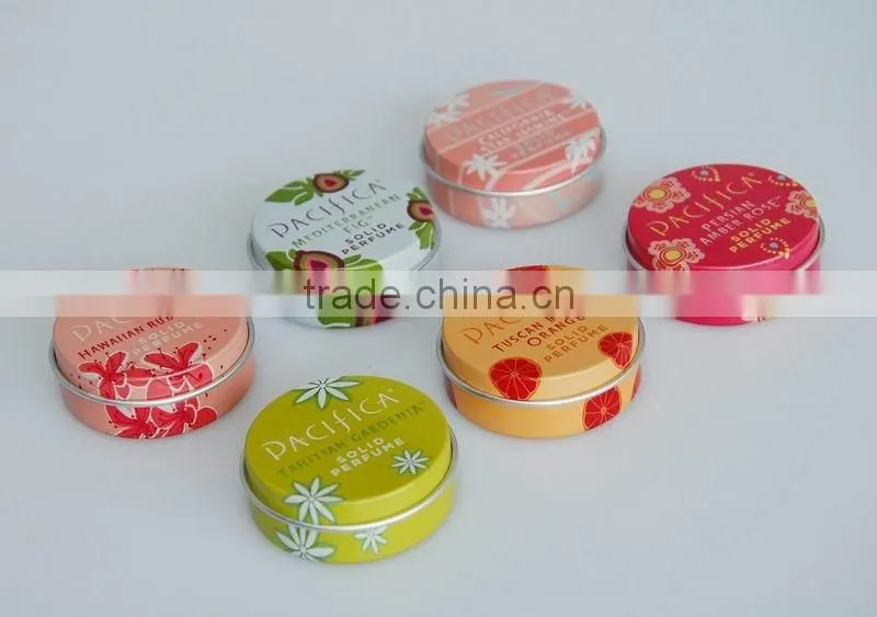 Nice-Can hot sale Packaging Boxes small custom round lip balm tin box/gift tin box/candy tin box