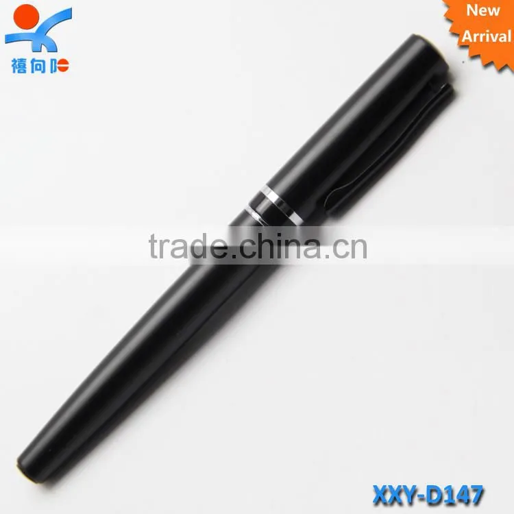 black silver ring roller metal pen