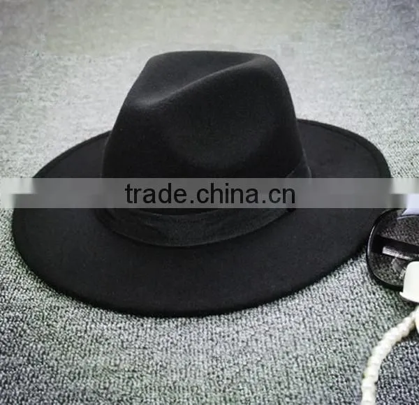 Popular Design Wholesale Women Wide Brim Felt Hat