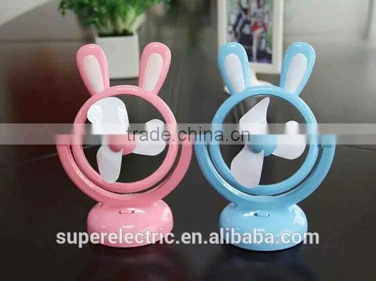 High quality cute design cartoon usb fan wholesale cheap portable plastic mini usb fan