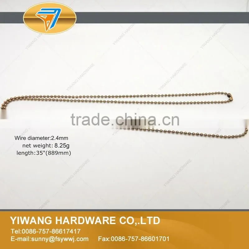 Christmas Decoration Metal Bead Chain Necklace