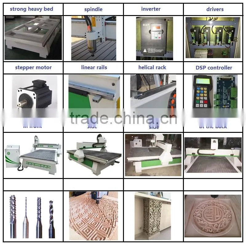 HS 1325 3d sculpture wood carving cutting cnc router machine price