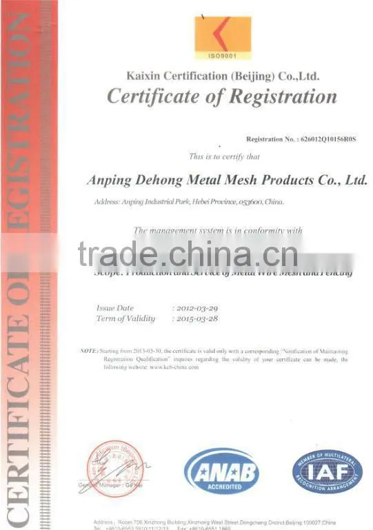 Anping Dehong ISO9001Metal wire mesh fence panel/garden fenceChina manufacture Anping /Construction Sites/Crowd fence panel