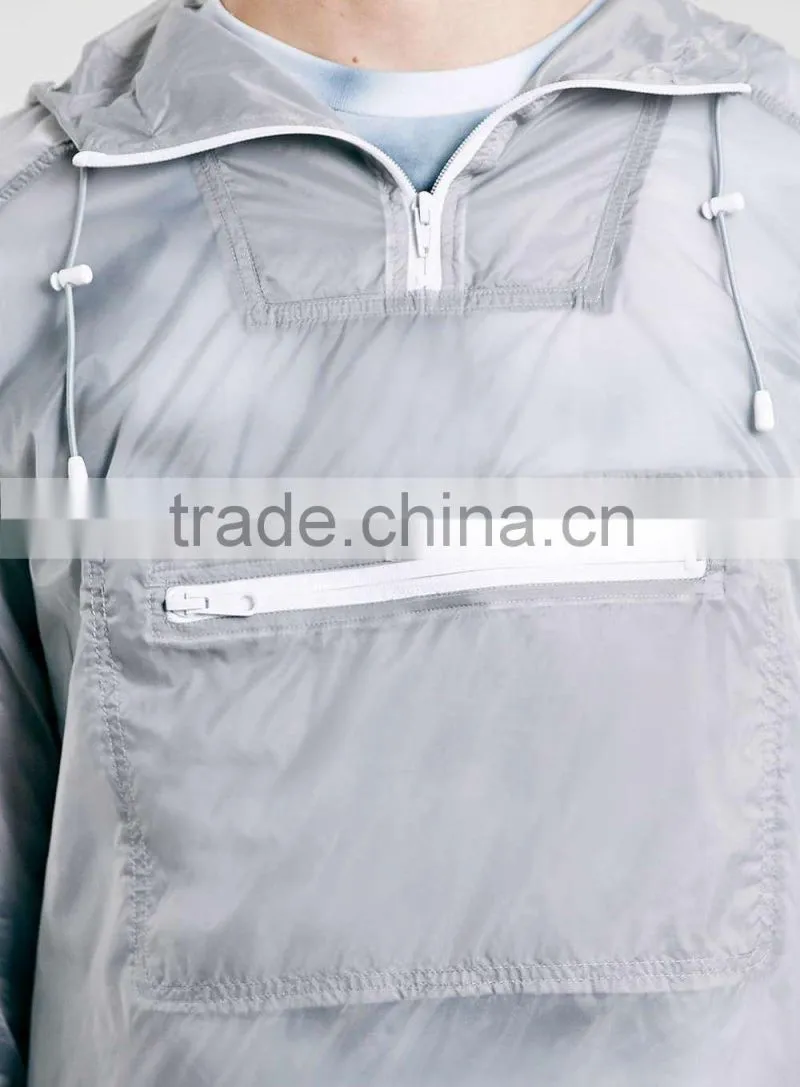 MEN'S GREY PACKAWAY LIGHT SPORTY JACKET