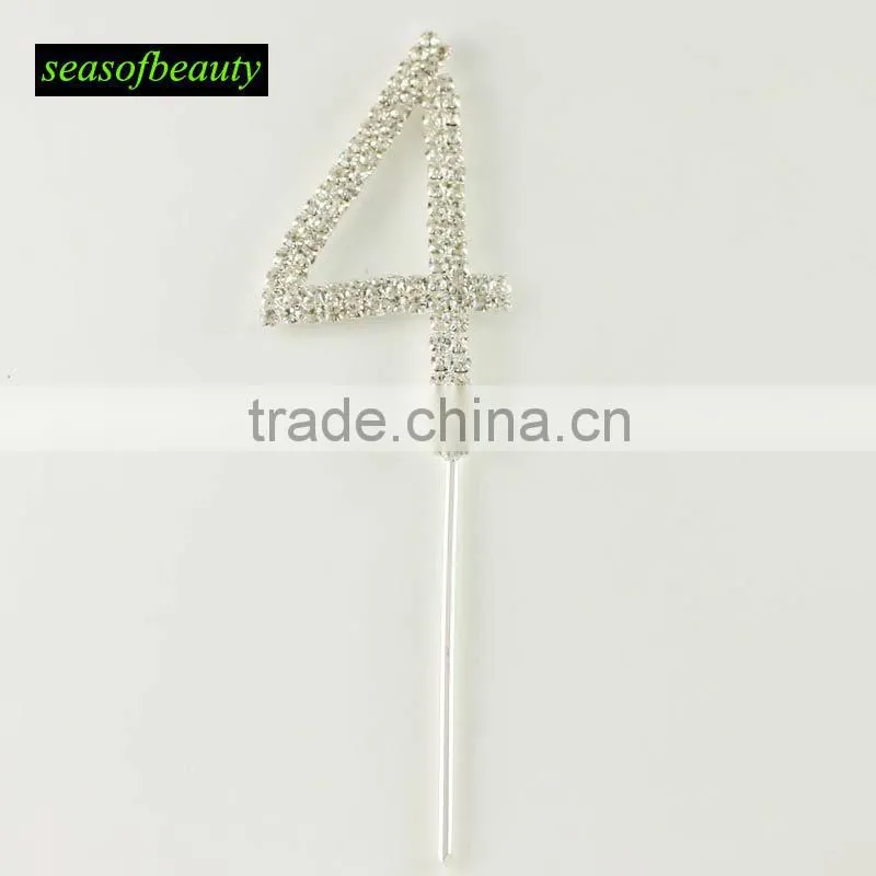 hot seller new design crystal rhinestone cake topper