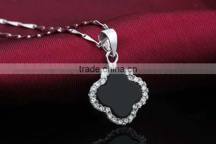 Black 925 sterling silver jewelry set, 2015 latest jewellery