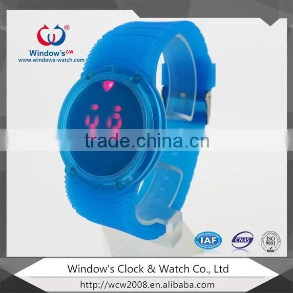 LED multi-color watch touch screen waterproof watch