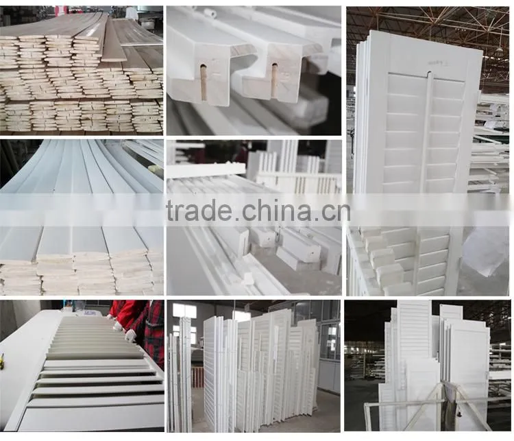 Paulownia wood timber shutter louver components