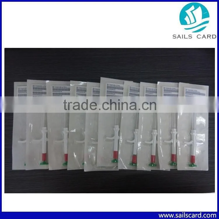 1.4x8mm RFID microchip tag for small animal tracking