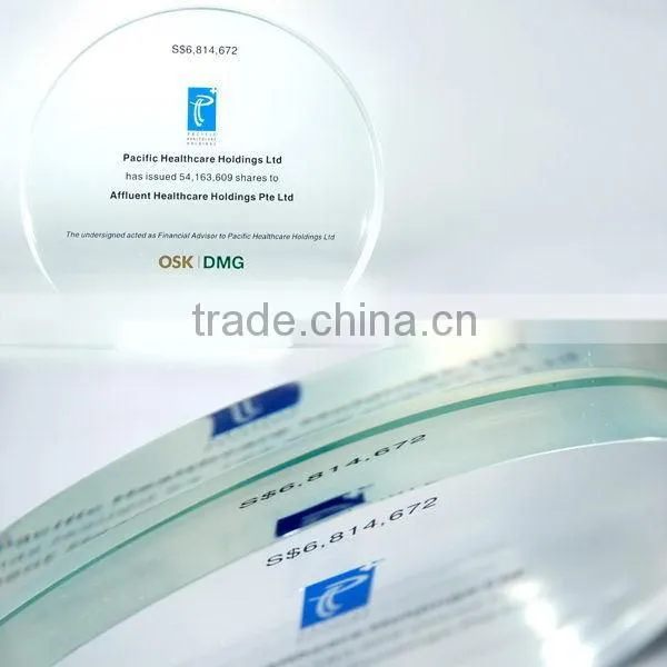 Bottom price Best-Selling crystal glass awards trophies