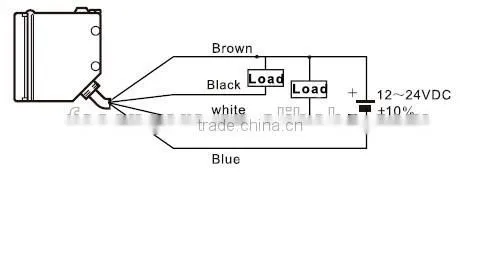 HR series long distance 10m sensing infrared12-24V dc through-beam photoelectric sensor