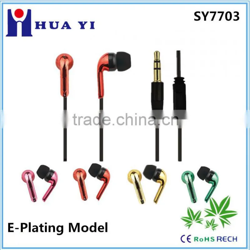 Shinning color deep rock earphone with special mic