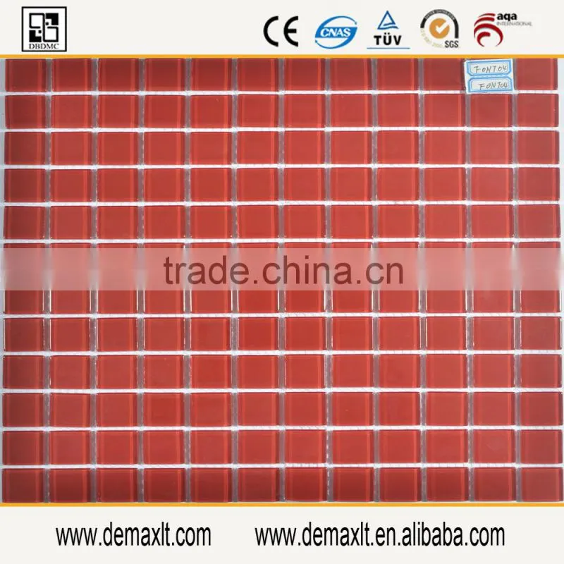 Polished machine cut glass tiles glass mosaics tiles