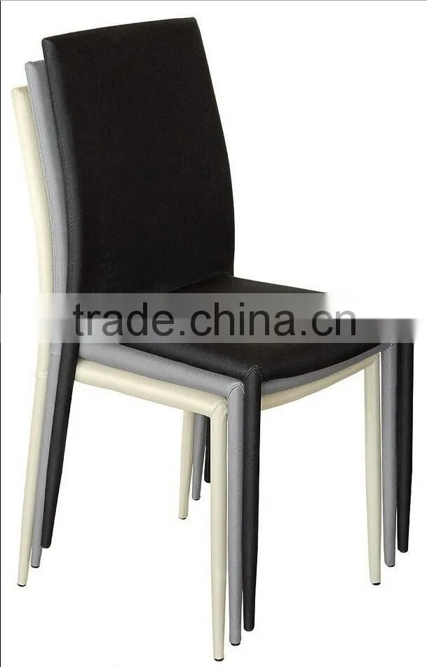 DC-2504 Cheap New Modern PU leather or PVC Dining Chair for dining room