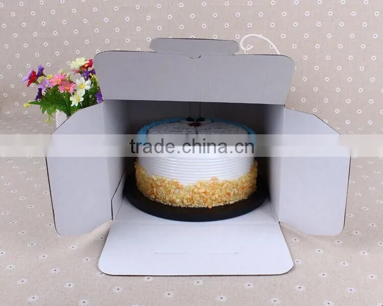wedding paper cake box design with handle