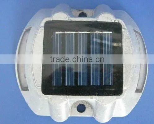 3pcs/side LED aluminium solar road stud;RED/YELLOW/BLUE/WHITE /GREEN color optional
