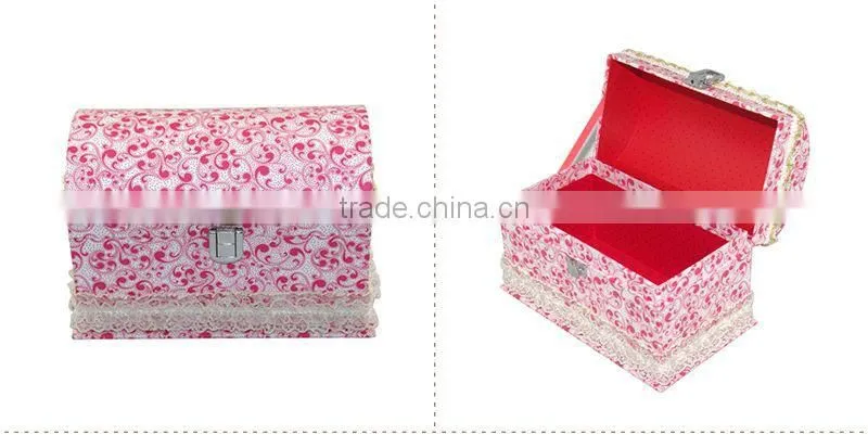 Promotion transparent lock jewelry box