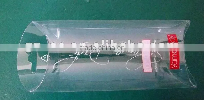 High quality hard clear PVC Plastic Pillow Box