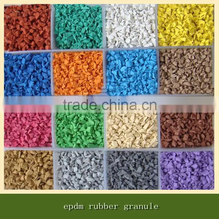 Multicolored natural recycled raw granulate crumb epdm rubber granule prices