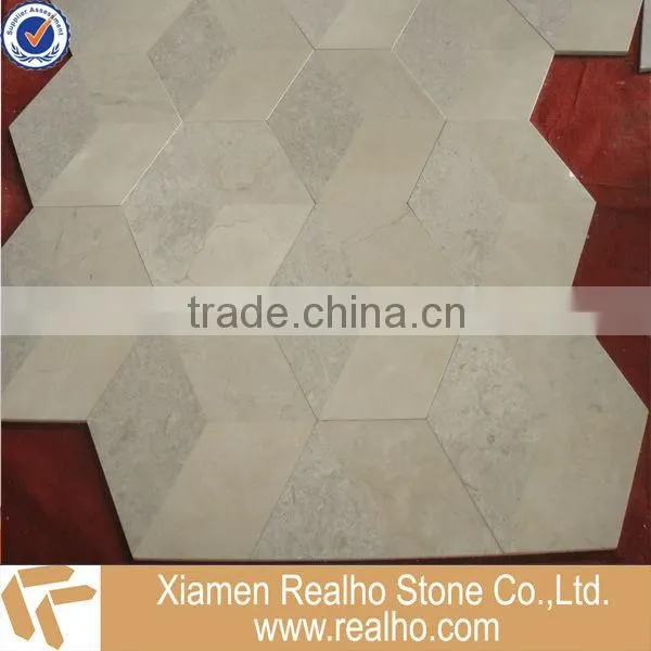 carrara white hexagon marble tile