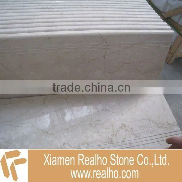 honed black basalt step