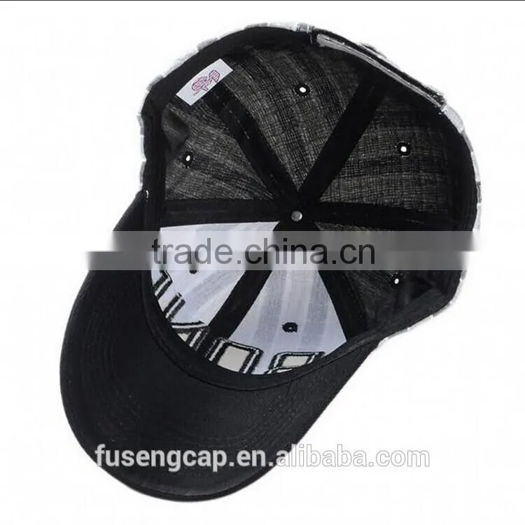 stripes pattern 3D embroidery latter colorful wholesale baseball cap hats