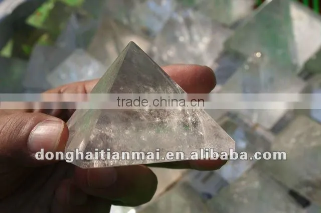 Beautiful Natural Clear QUARTZ Crystal HEALING Pyramid For Decoration, Gift