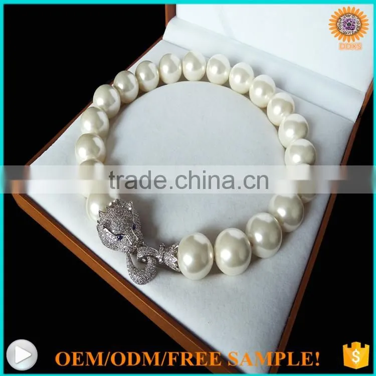 2016 fashion natural south sea shell pearl necklace luxury woman