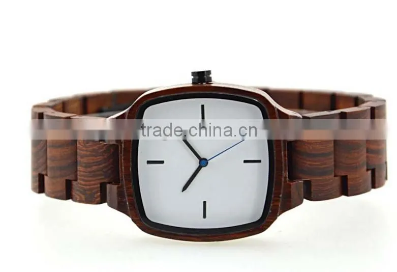2016 High quality sandalwood quartz wooden watches for couple