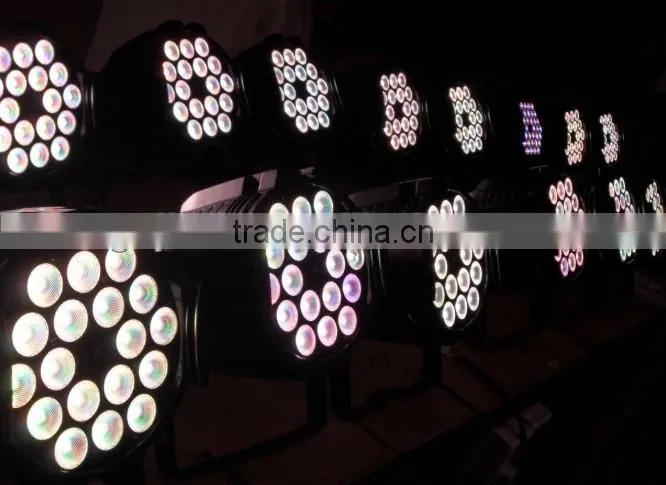 HOT Sell 18pcs 10w RGBW led par light/ RGBW 4in1 led par light