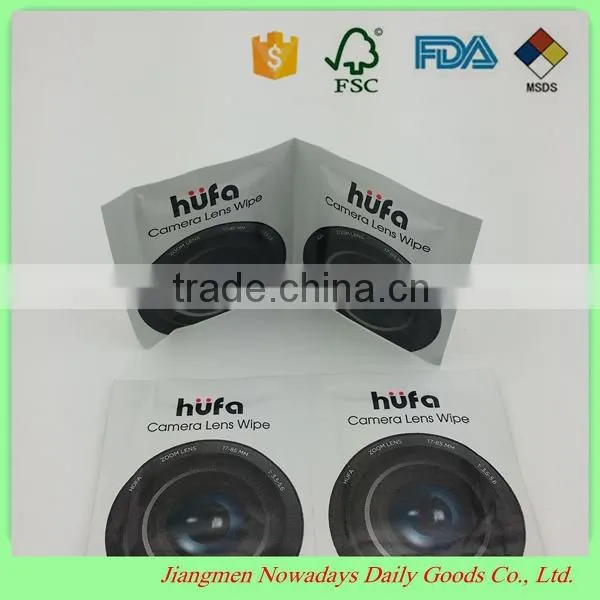 Disposable screen lens wipes