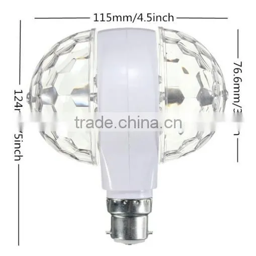 360 degree double side 6w rgb rotating stage light led