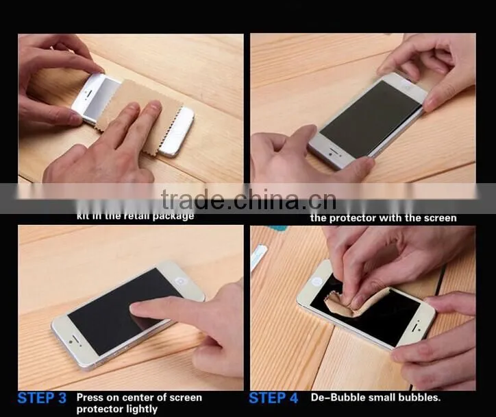 2015 Gold Mirror Color Tempered Glass Screen Protector For iPhone 5