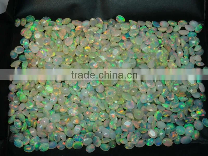 7x9 Faceted Ethiopian opal AAA+++ quality
