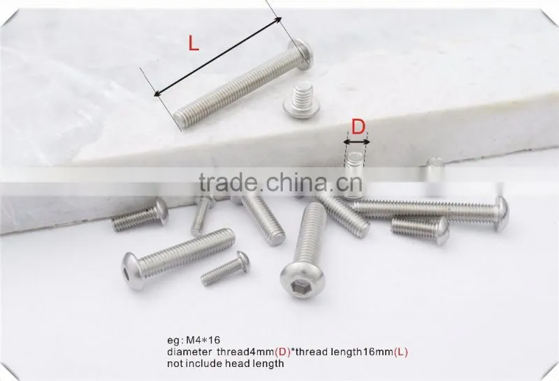 China wholesale websites stainless steel hex socket pan head machine screws