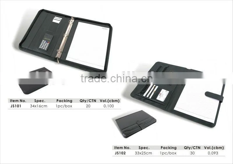 8.5'' With Pocket & Calculator Diary Leather Agenda /Note Book