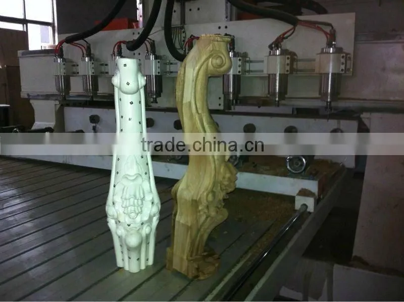 Cylinder CNC Machine with eight spindes cnc machine for chair