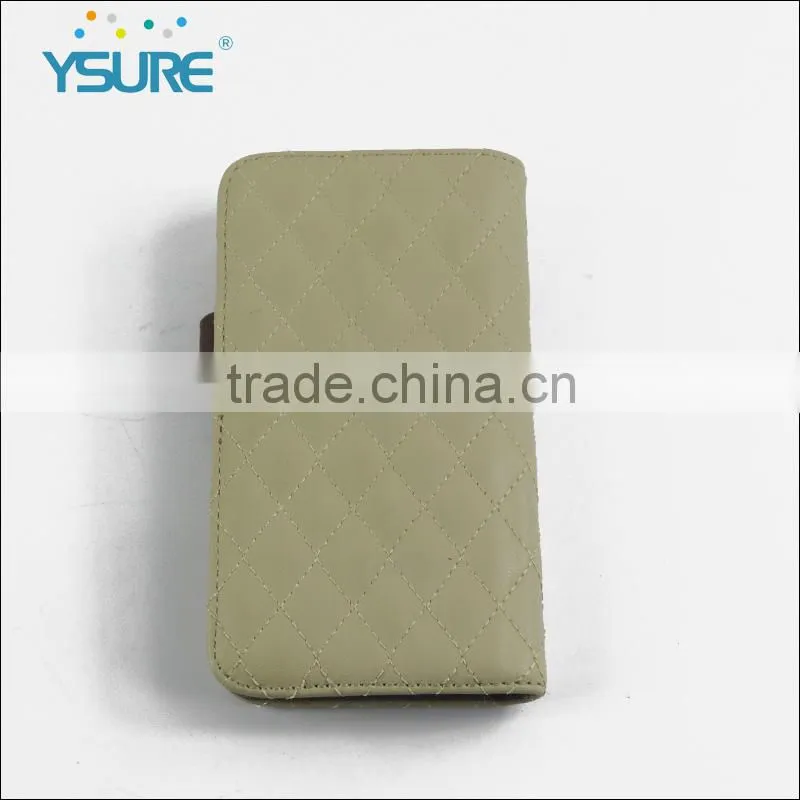 2016 new arrival slider diamond pu case for Huawei , , four card slots and one pocket . The new matel button