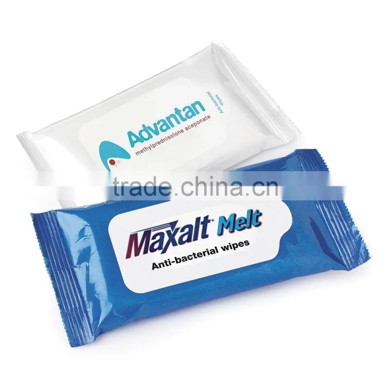 25pcs hands antibacterial wet wipes lemon scent
