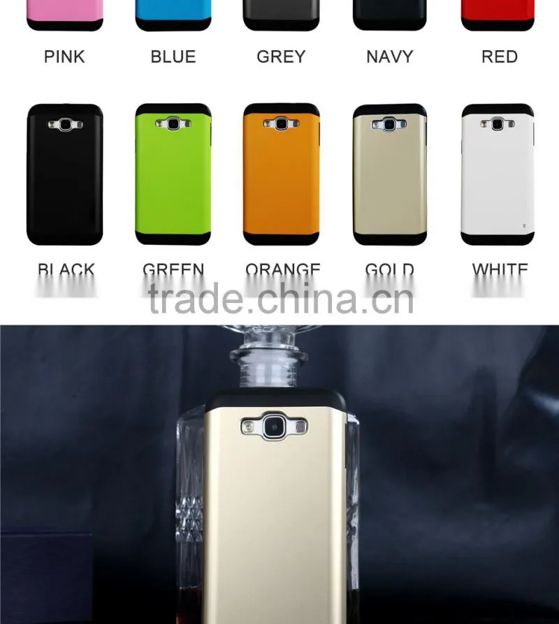 2015 Slim Colorful Armor TPU + PC mobile phone case for samsung E7,for galaxy e7 case,for samsung E7 case