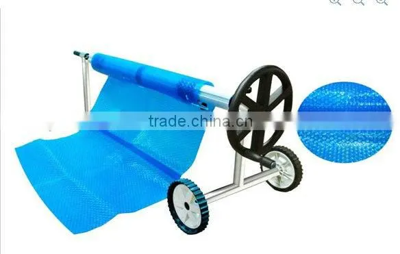 Poolstar P1821 stainless steel pool cover reel with stainless steel frame and aluminum poles