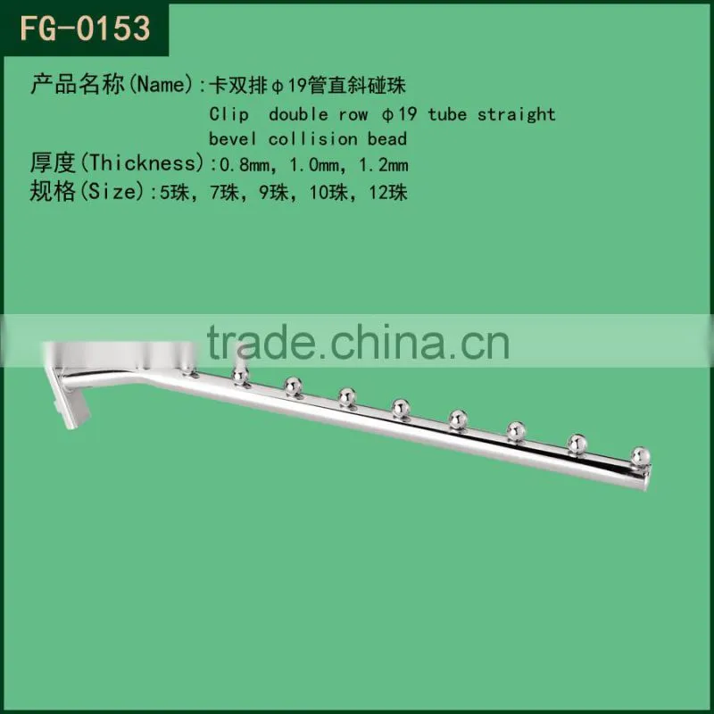 Factory direct sale high quality of security display slatwall hooks for cloths and used for supermarket