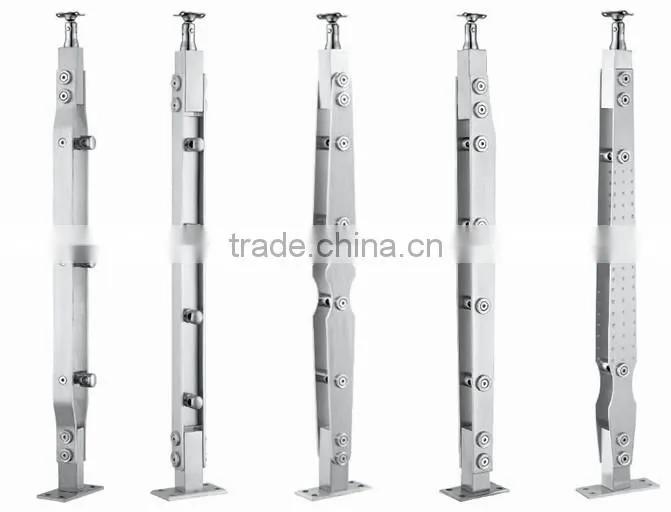 Stainless steel handrail balustrade glass railing
