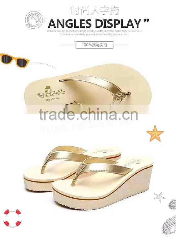Populer Women platform Sandals on beach casual flip-flops